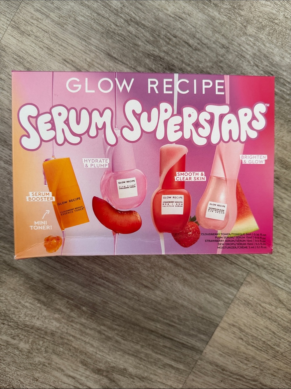 Glow Recipe Serum Superstars Set - Pink, Orange, Red Gradient